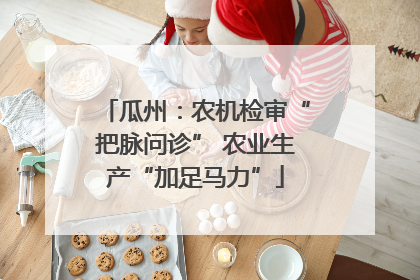 瓜州：农机检审“把脉问诊” 农业生产“加足马力”